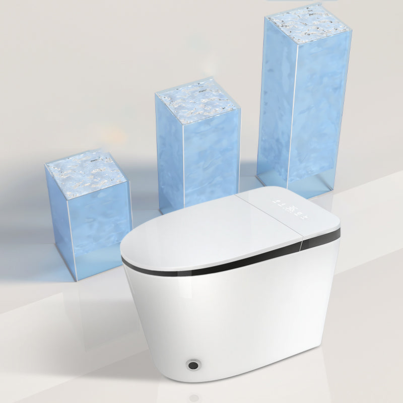 Deodorizing Floor Standing Bidet Foot Sensor Elongated Floor Mount Bidet Clearhalo 'Bathroom Remodel & Bathroom Fixtures' 'Bidets' 'Home Improvement' 'home_improvement' 'home_improvement_bidets' 'Toilets & Bidets' 7491552