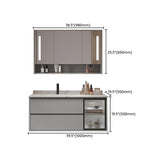 Bathroom Vanity Set Drawers Storage Shelf Ceramic Sink Vanity Set Clearhalo 'Bathroom Remodel & Bathroom Fixtures' 'Bathroom Vanities' 'bathroom_vanities' 'Home Improvement' 'home_improvement' 'home_improvement_bathroom_vanities' 7492184