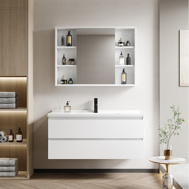 Modern Wood Sink Vanity Wood Wall Mount Faucet Included Bathroom Vanity Set Clearhalo 'Bathroom Remodel & Bathroom Fixtures' 'Bathroom Vanities' 'bathroom_vanities' 'Home Improvement' 'home_improvement' 'home_improvement_bathroom_vanities' 7498504