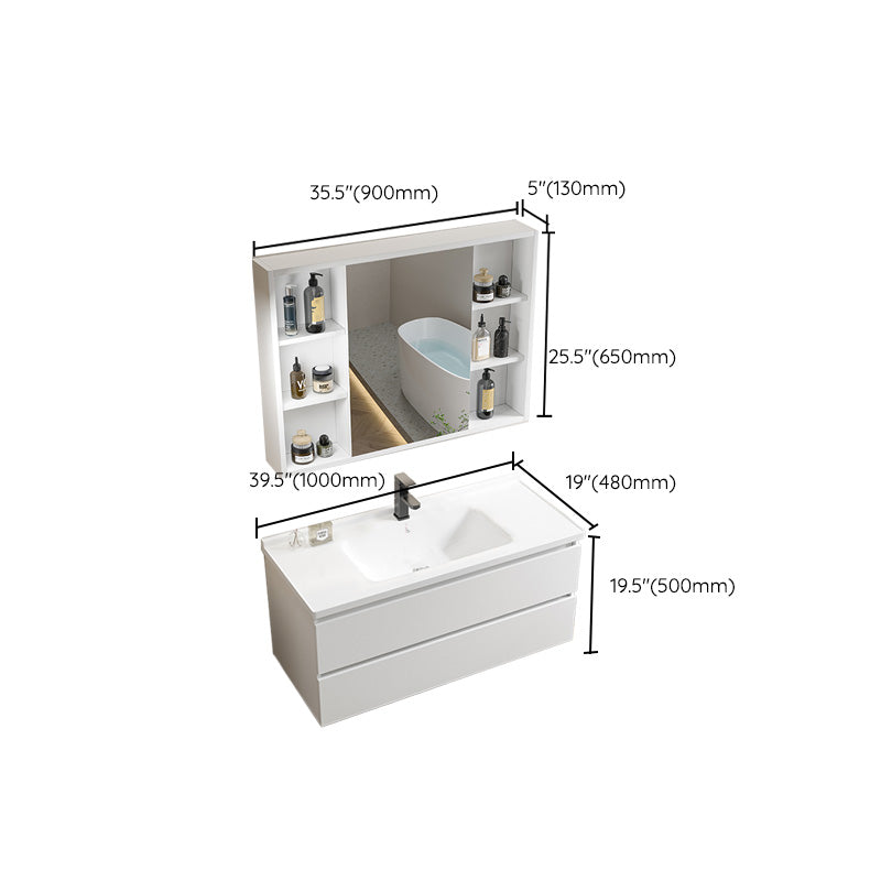 Modern Wood Sink Vanity Wood Wall Mount Faucet Included Bathroom Vanity Set Clearhalo 'Bathroom Remodel & Bathroom Fixtures' 'Bathroom Vanities' 'bathroom_vanities' 'Home Improvement' 'home_improvement' 'home_improvement_bathroom_vanities' 7498543