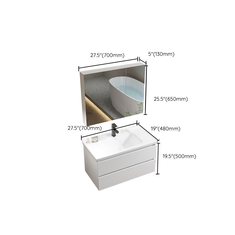 Modern Wood Sink Vanity Wood Wall Mount Faucet Included Bathroom Vanity Set Clearhalo 'Bathroom Remodel & Bathroom Fixtures' 'Bathroom Vanities' 'bathroom_vanities' 'Home Improvement' 'home_improvement' 'home_improvement_bathroom_vanities' 7498545