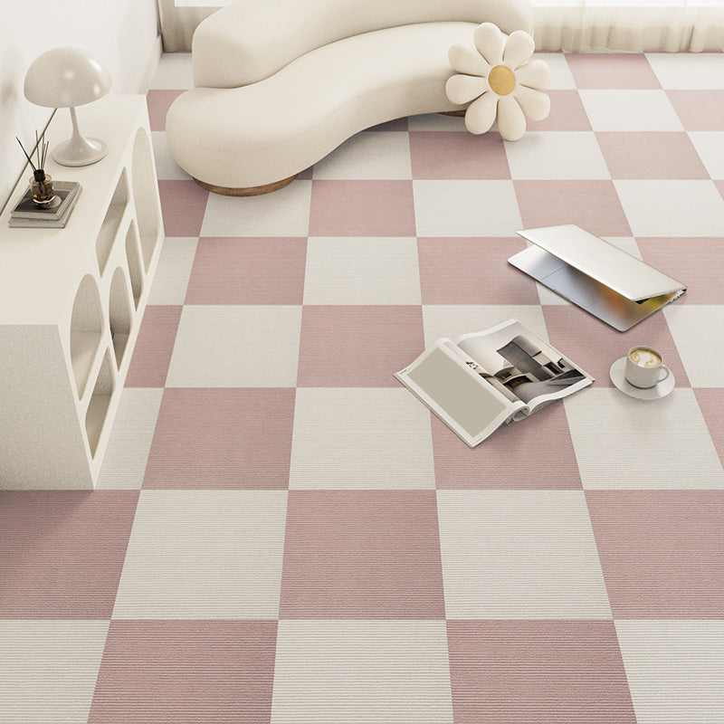 Modern Carpet Tile Loose Lay Checkered Carpet Floor Tile for Living Room Clearhalo 'Carpet Tiles & Carpet Squares' 'carpet_tiles_carpet_squares' 'Flooring 'Home Improvement' 'home_improvement' 'home_improvement_carpet_tiles_carpet_squares' Walls and Ceiling' 7505701