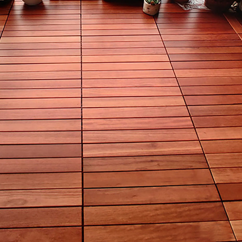 Waterproof Engineered Wood Flooring Tiles Modern Flooring Tiles for Living Room 24"L x 12"W x 1"H Rosewood Clearhalo 'Flooring 'Hardwood Flooring' 'hardwood_flooring' 'Home Improvement' 'home_improvement' 'home_improvement_hardwood_flooring' Walls and Ceiling' 7505856