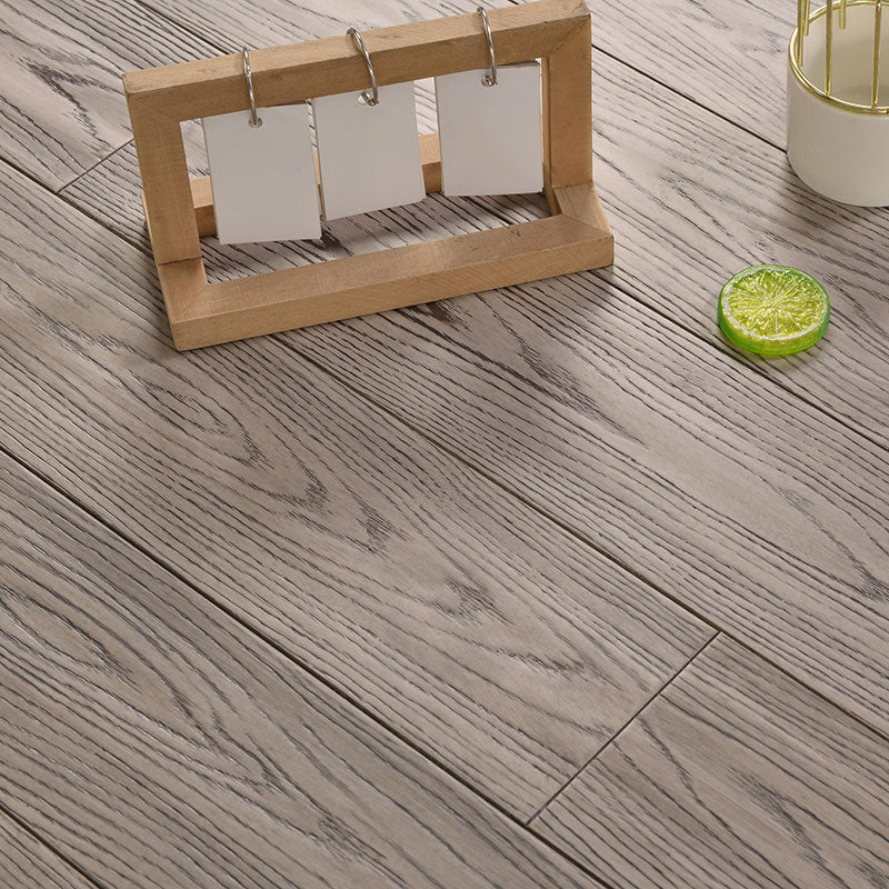 Traditional Wood Flooring Tiles Click-Locking Wire Brushed Hardwood Flooring Warm Gray Clearhalo 'Flooring 'Hardwood Flooring' 'hardwood_flooring' 'Home Improvement' 'home_improvement' 'home_improvement_hardwood_flooring' Walls and Ceiling' 7510326