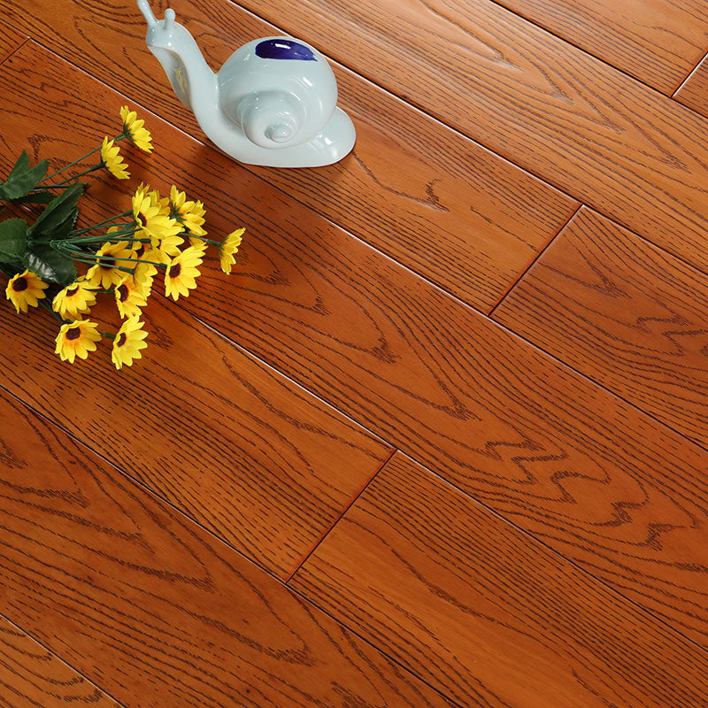 Traditional Wood Flooring Tiles Click-Locking Wire Brushed Hardwood Flooring Rosewood Clearhalo 'Flooring 'Hardwood Flooring' 'hardwood_flooring' 'Home Improvement' 'home_improvement' 'home_improvement_hardwood_flooring' Walls and Ceiling' 7510328