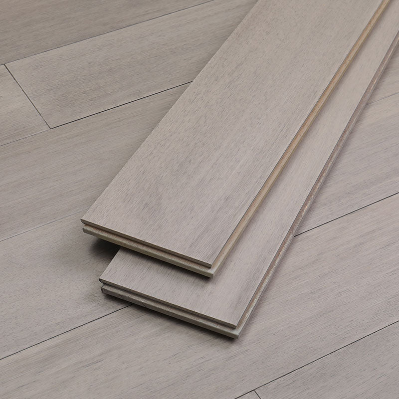 Traditional Wood Flooring Tiles Click-Locking Wire Brushed Hardwood Flooring Smoke Grey Clearhalo 'Flooring 'Hardwood Flooring' 'hardwood_flooring' 'Home Improvement' 'home_improvement' 'home_improvement_hardwood_flooring' Walls and Ceiling' 7510331