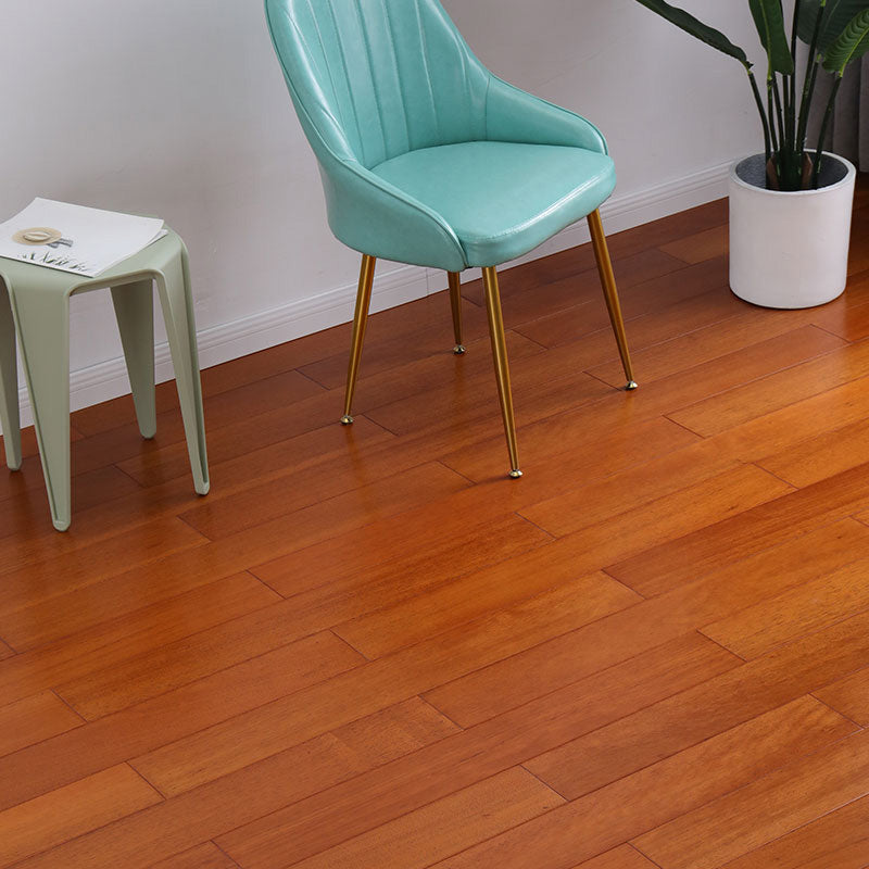 Traditional Wood Flooring Tiles Click-Locking Wire Brushed Hardwood Flooring Brown Yellow Clearhalo 'Flooring 'Hardwood Flooring' 'hardwood_flooring' 'Home Improvement' 'home_improvement' 'home_improvement_hardwood_flooring' Walls and Ceiling' 7510332