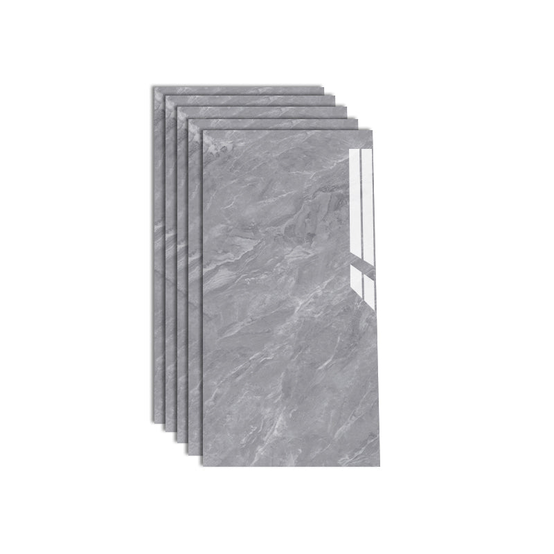 Polished Waterproof Marbling Tin Backsplash Peel and Stick Indoor Wallboard Grey 5-Piece Set Clearhalo 'Flooring 'Home Improvement' 'home_improvement' 'home_improvement_wall_paneling' 'Wall Paneling' 'wall_paneling' 'Walls & Ceilings' Walls and Ceiling' 7529760