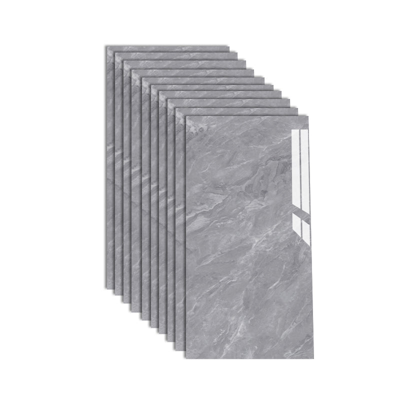 Polished Waterproof Marbling Tin Backsplash Peel and Stick Indoor Wallboard Grey 10-Piece Set Clearhalo 'Flooring 'Home Improvement' 'home_improvement' 'home_improvement_wall_paneling' 'Wall Paneling' 'wall_paneling' 'Walls & Ceilings' Walls and Ceiling' 7529761