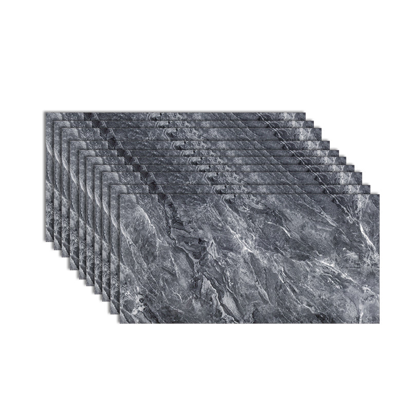 Modern Waterproof Marbling Tin Backsplash Peel and Stick Indoor Wallboard Dark Gray 10-Piece Set Clearhalo 'Flooring 'Home Improvement' 'home_improvement' 'home_improvement_wall_paneling' 'Wall Paneling' 'wall_paneling' 'Walls & Ceilings' Walls and Ceiling' 7529790