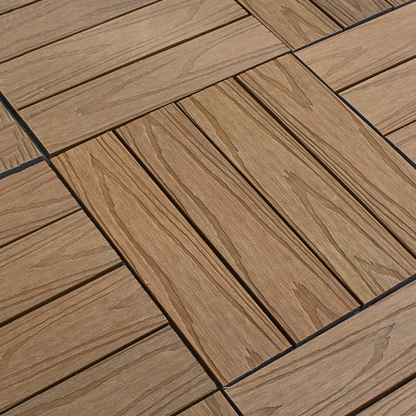 Classical Flooring Tile Interlocking Waterproof Indoor Flooring Flooring Tile Brown Clearhalo 'Home Improvement' 'home_improvement' 'home_improvement_outdoor_deck_tiles_planks' 'Outdoor Deck Tiles & Planks' 'Outdoor Flooring & Tile' 'Outdoor Remodel' 'outdoor_deck_tiles_planks' 7529955