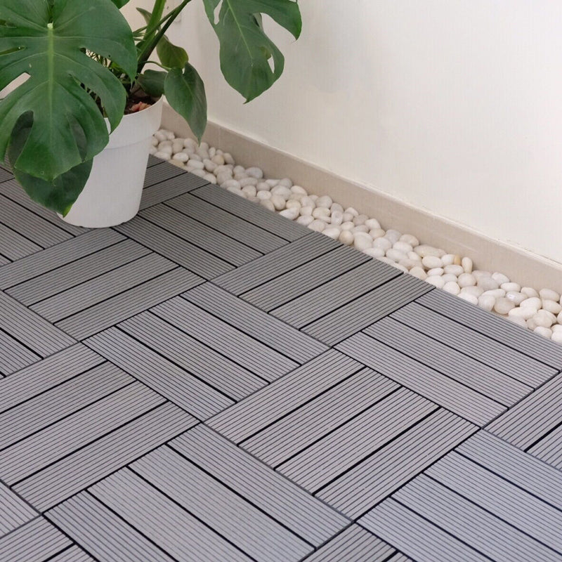 Interlocking Patio Flooring Tiles Composite Patio Flooring Tiles for Outdoor Grey Clearhalo 'Home Improvement' 'home_improvement' 'home_improvement_outdoor_deck_tiles_planks' 'Outdoor Deck Tiles & Planks' 'Outdoor Flooring & Tile' 'Outdoor Remodel' 'outdoor_deck_tiles_planks' 7530015