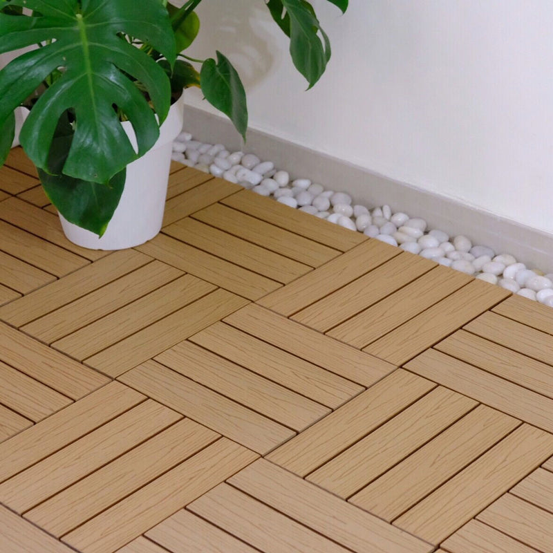 Interlocking Patio Flooring Tiles Composite Patio Flooring Tiles for Outdoor Yellow Clearhalo 'Home Improvement' 'home_improvement' 'home_improvement_outdoor_deck_tiles_planks' 'Outdoor Deck Tiles & Planks' 'Outdoor Flooring & Tile' 'Outdoor Remodel' 'outdoor_deck_tiles_planks' 7530018