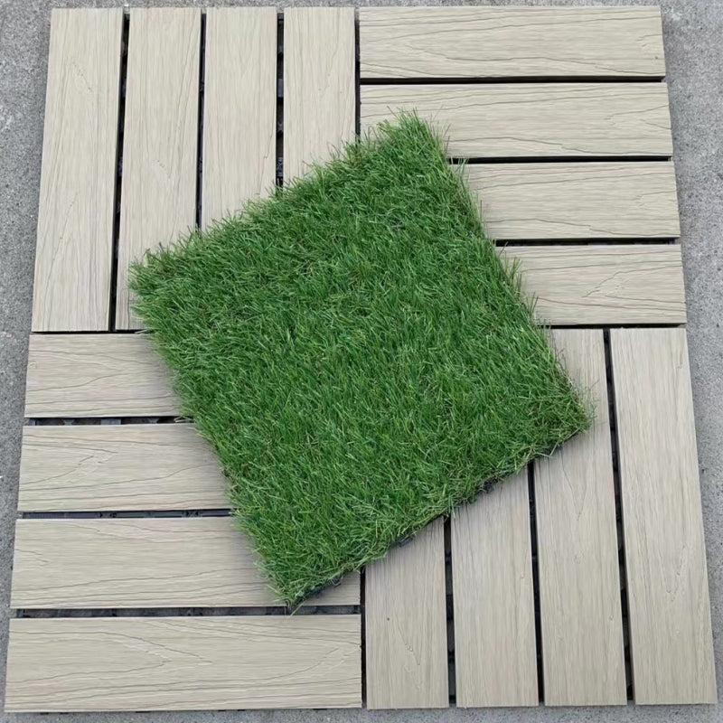 Interlocking Patio Flooring Tiles Composite Patio Flooring Tiles for Outdoor Green Clearhalo 'Home Improvement' 'home_improvement' 'home_improvement_outdoor_deck_tiles_planks' 'Outdoor Deck Tiles & Planks' 'Outdoor Flooring & Tile' 'Outdoor Remodel' 'outdoor_deck_tiles_planks' 7530025