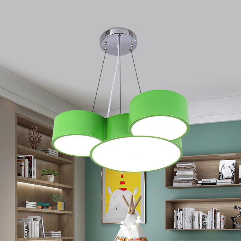 Simplicity Mouse Ceiling Mounted Light Acrylic Nursery LED Flush Mount Lamp in Blue/Green/Red Clearhalo 'Ceiling Lights' 'Close To Ceiling Lights' 'Close to ceiling' 'Flush mount' Lighting' 753626