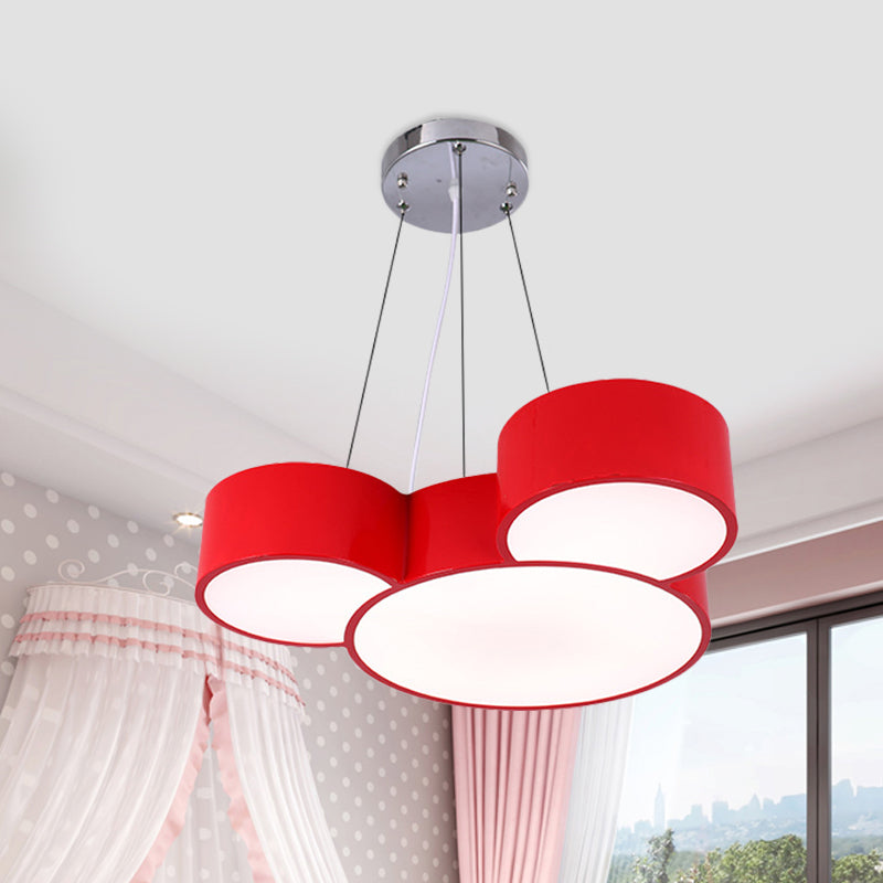 Simplicity Mouse Ceiling Mounted Light Acrylic Nursery LED Flush Mount Lamp in Blue/Green/Red Red Clearhalo 'Ceiling Lights' 'Close To Ceiling Lights' 'Close to ceiling' 'Flush mount' Lighting' 753629