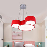 Simplicity Mouse Ceiling Mounted Light Acrylic Nursery LED Flush Mount Lamp in Blue/Green/Red Clearhalo 'Ceiling Lights' 'Close To Ceiling Lights' 'Close to ceiling' 'Flush mount' Lighting' 753630