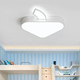 Modernist LED Flush Mount Lamp White Mushroom Ceiling Mounted Fixture with Acrylic Shade for Bedroom in Warm/White Light Clearhalo 'Ceiling Lights' 'Close To Ceiling Lights' 'Close to ceiling' 'Flush mount' Lighting' 753850