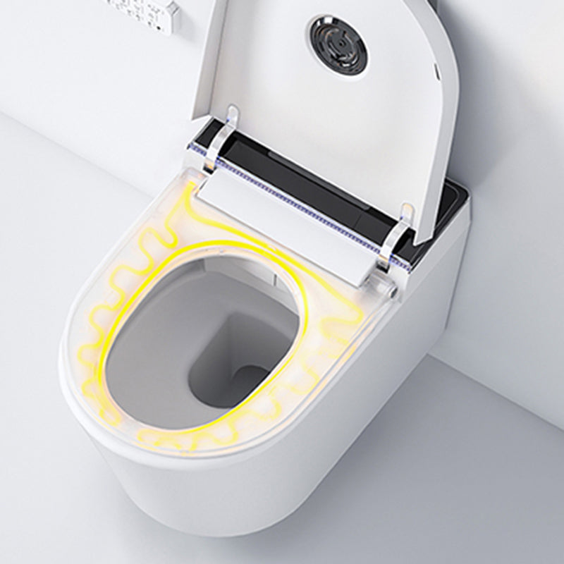 Elongated Wall Hung Toilet Set Dual Flush Vitreous China Wall Mounted Bidet Clearhalo 'Bathroom Remodel & Bathroom Fixtures' 'Bidets' 'Home Improvement' 'home_improvement' 'home_improvement_bidets' 'Toilets & Bidets' 7554753