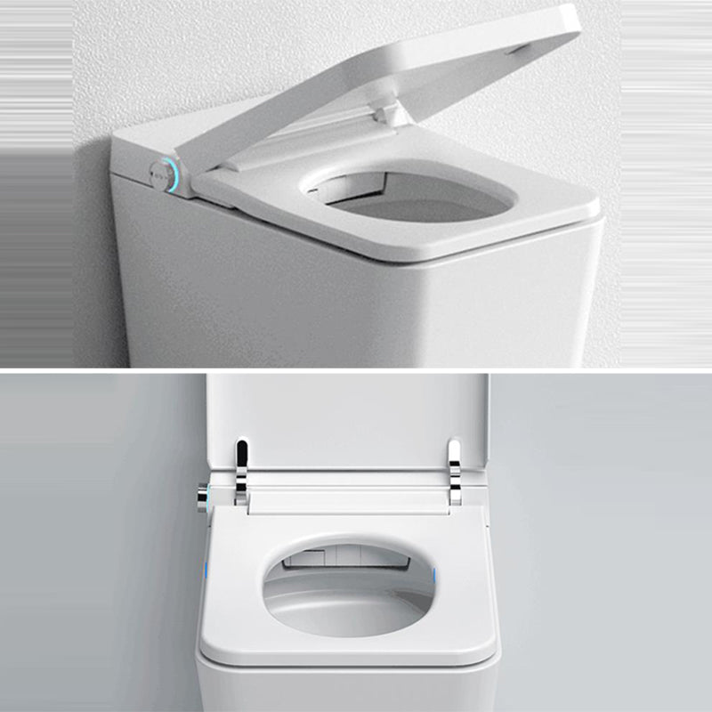 Heated Seat Wall Hung Toilet Set Dual Flush Elongated Wall Mounted Bidet Clearhalo 'Bathroom Remodel & Bathroom Fixtures' 'Bidets' 'Home Improvement' 'home_improvement' 'home_improvement_bidets' 'Toilets & Bidets' 7554774