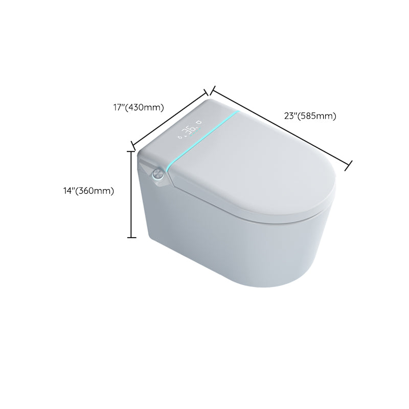 Temperature Control Bidet in White Elongated Toilet Seat Bidet with Heated Seat Clearhalo 'Bathroom Remodel & Bathroom Fixtures' 'Bidets' 'Home Improvement' 'home_improvement' 'home_improvement_bidets' 'Toilets & Bidets' 7554909