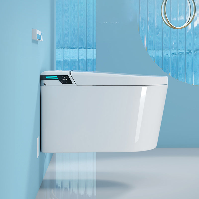 Simplicity Elongated Wall Mounted Bidet Smart Bidet with Warm Air Dryer Clearhalo 'Bathroom Remodel & Bathroom Fixtures' 'Bidets' 'Home Improvement' 'home_improvement' 'home_improvement_bidets' 'Toilets & Bidets' 7554926