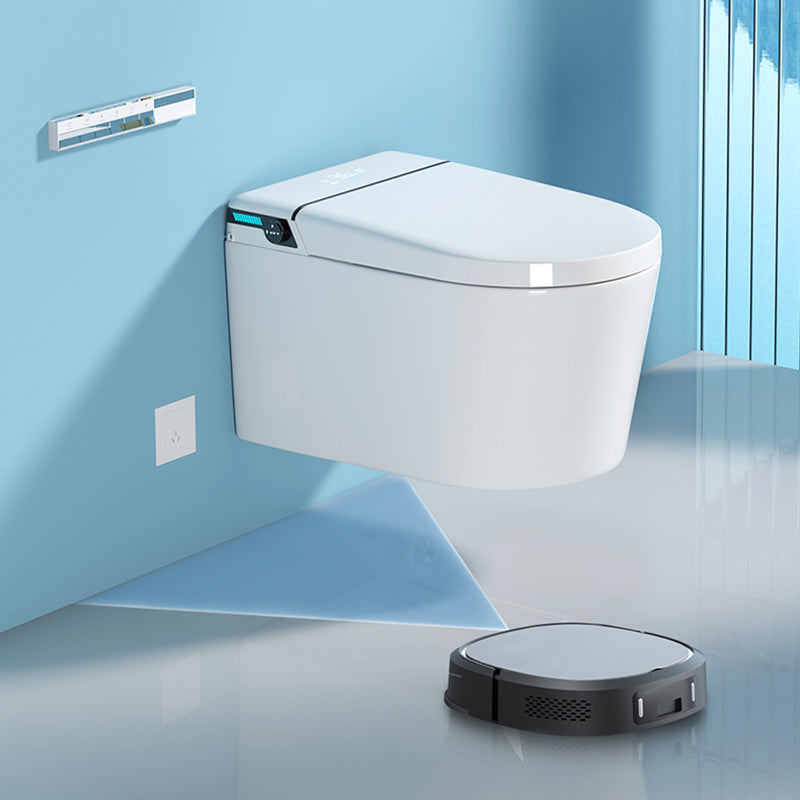 Simplicity Elongated Wall Mounted Bidet Smart Bidet with Warm Air Dryer Clearhalo 'Bathroom Remodel & Bathroom Fixtures' 'Bidets' 'Home Improvement' 'home_improvement' 'home_improvement_bidets' 'Toilets & Bidets' 7554927