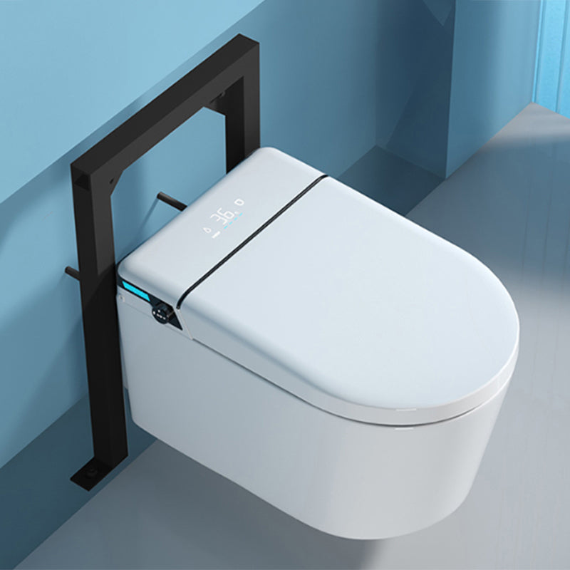 Simplicity Elongated Wall Mounted Bidet Smart Bidet with Warm Air Dryer Clearhalo 'Bathroom Remodel & Bathroom Fixtures' 'Bidets' 'Home Improvement' 'home_improvement' 'home_improvement_bidets' 'Toilets & Bidets' 7554929