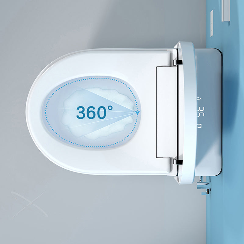 Simplicity Elongated Wall Mounted Bidet Smart Bidet with Warm Air Dryer Clearhalo 'Bathroom Remodel & Bathroom Fixtures' 'Bidets' 'Home Improvement' 'home_improvement' 'home_improvement_bidets' 'Toilets & Bidets' 7554930