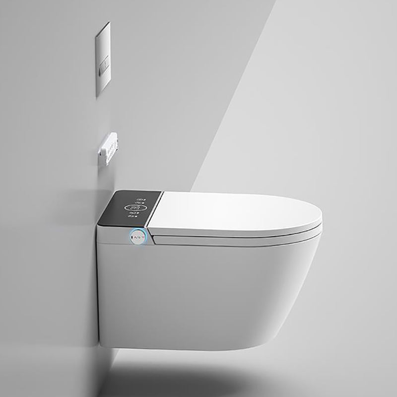 Contemporary Elongated Wall Mounted Bidet Smart Bidet with Warm Air Dryer Clearhalo 'Bathroom Remodel & Bathroom Fixtures' 'Bidets' 'Home Improvement' 'home_improvement' 'home_improvement_bidets' 'Toilets & Bidets' 7554950