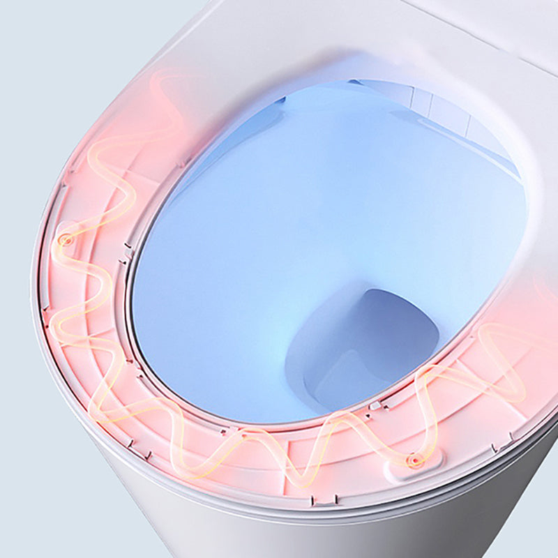 Contemporary White Temperature Control Bidet Elongated Toilet Seat Bidet with Heated Seat Clearhalo 'Bathroom Remodel & Bathroom Fixtures' 'Bidets' 'Home Improvement' 'home_improvement' 'home_improvement_bidets' 'Toilets & Bidets' 7554967