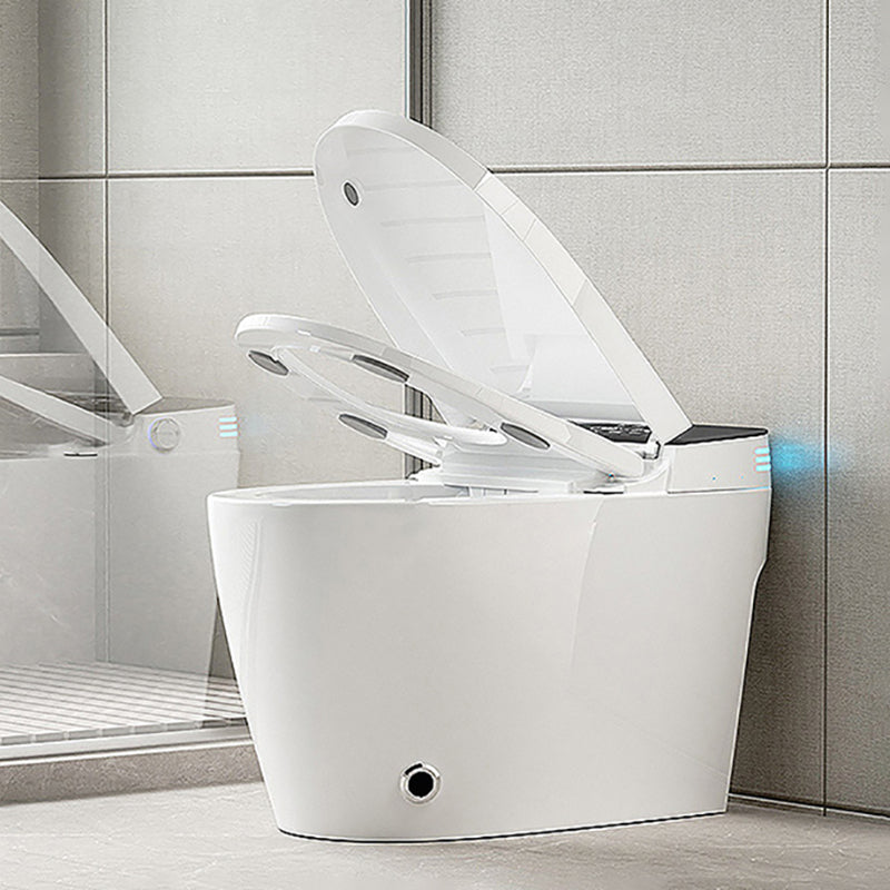Modern White Temperature Control Bidet Elongated Toilet Seat Bidet with Heated Seat Clearhalo 'Bathroom Remodel & Bathroom Fixtures' 'Bidets' 'Home Improvement' 'home_improvement' 'home_improvement_bidets' 'Toilets & Bidets' 7554976