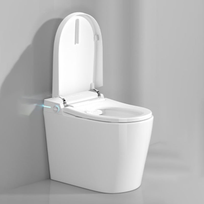 Minimalist White Temperature Control Bidet Elongated Toilet Seat Bidet with Heated Seat Clearhalo 'Bathroom Remodel & Bathroom Fixtures' 'Bidets' 'Home Improvement' 'home_improvement' 'home_improvement_bidets' 'Toilets & Bidets' 7554990