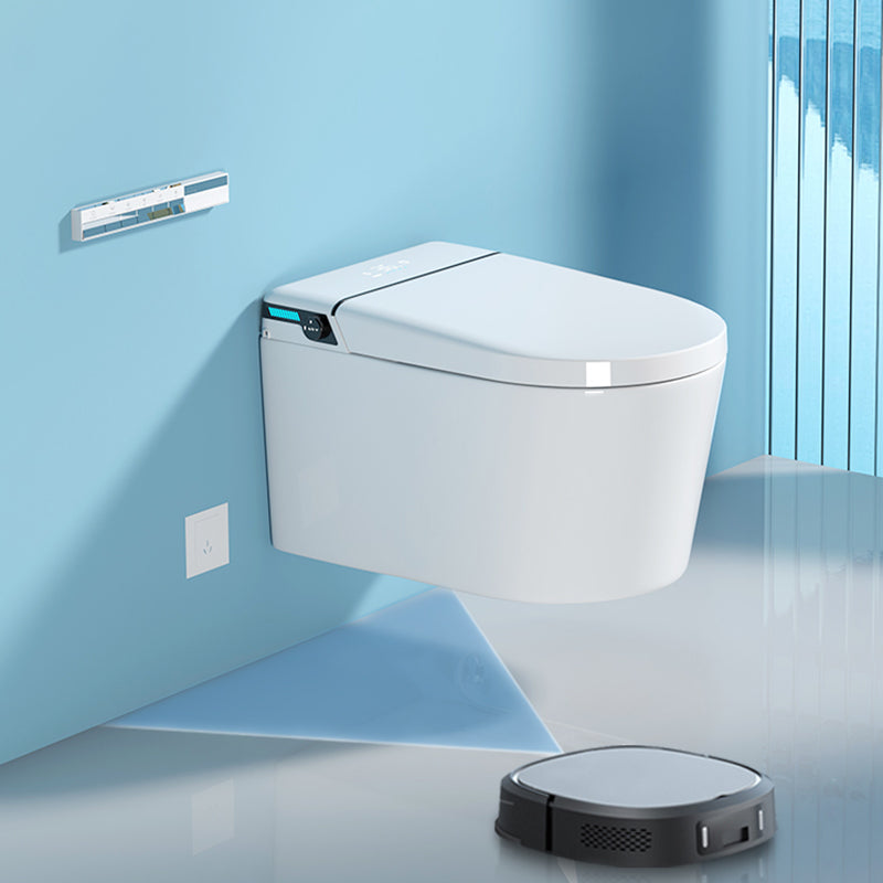 Minimalism Wall Mounted Bidet Foot Sensor White Temperature Control Clearhalo 'Bathroom Remodel & Bathroom Fixtures' 'Bidets' 'Home Improvement' 'home_improvement' 'home_improvement_bidets' 'Toilets & Bidets' 7554998