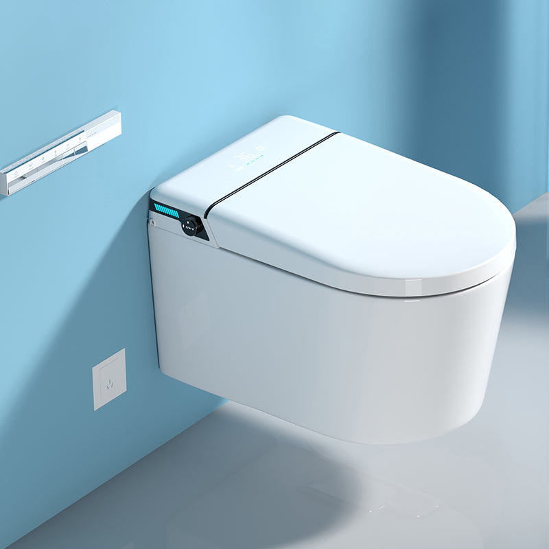 Minimalism Wall Mounted Bidet Foot Sensor White Temperature Control Clearhalo 'Bathroom Remodel & Bathroom Fixtures' 'Bidets' 'Home Improvement' 'home_improvement' 'home_improvement_bidets' 'Toilets & Bidets' 7554999