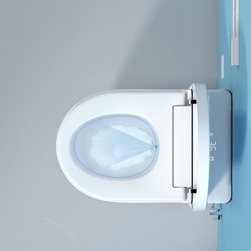 Minimalism Wall Mounted Bidet Foot Sensor White Temperature Control Clearhalo 'Bathroom Remodel & Bathroom Fixtures' 'Bidets' 'Home Improvement' 'home_improvement' 'home_improvement_bidets' 'Toilets & Bidets' 7555001