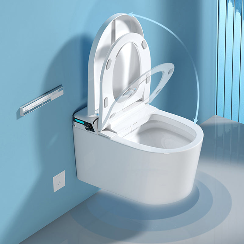 Minimalism Wall Mounted Bidet Foot Sensor White Temperature Control Clearhalo 'Bathroom Remodel & Bathroom Fixtures' 'Bidets' 'Home Improvement' 'home_improvement' 'home_improvement_bidets' 'Toilets & Bidets' 7555004