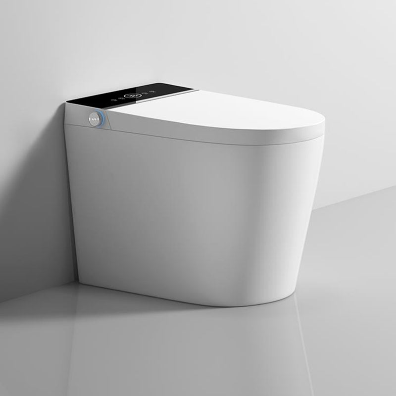 Simple Elongated All-in-One Bidet Ceramic Smart Toilet Bidet with Heated Seat Clearhalo 'Bathroom Remodel & Bathroom Fixtures' 'Bidets' 'Home Improvement' 'home_improvement' 'home_improvement_bidets' 'Toilets & Bidets' 7555013