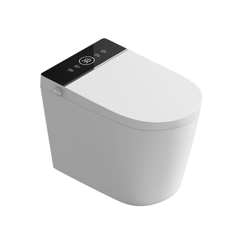 Simple Elongated All-in-One Bidet Ceramic Smart Toilet Bidet with Heated Seat Clearhalo 'Bathroom Remodel & Bathroom Fixtures' 'Bidets' 'Home Improvement' 'home_improvement' 'home_improvement_bidets' 'Toilets & Bidets' 7555014