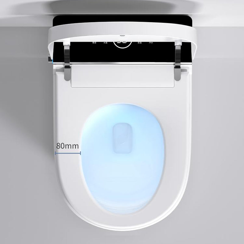 Simple Elongated All-in-One Bidet Ceramic Smart Toilet Bidet with Heated Seat Clearhalo 'Bathroom Remodel & Bathroom Fixtures' 'Bidets' 'Home Improvement' 'home_improvement' 'home_improvement_bidets' 'Toilets & Bidets' 7555018