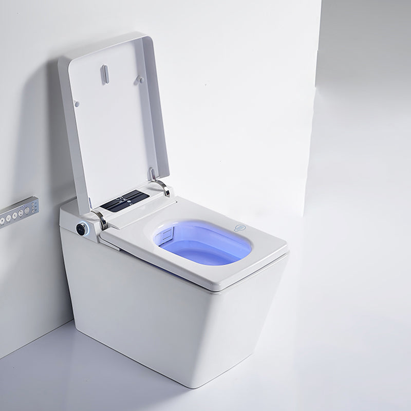 Minimalism Elongated All-in-One Bidet Ceramic Smart Toilet Bidet with Heated Seat Clearhalo 'Bathroom Remodel & Bathroom Fixtures' 'Bidets' 'Home Improvement' 'home_improvement' 'home_improvement_bidets' 'Toilets & Bidets' 7555024
