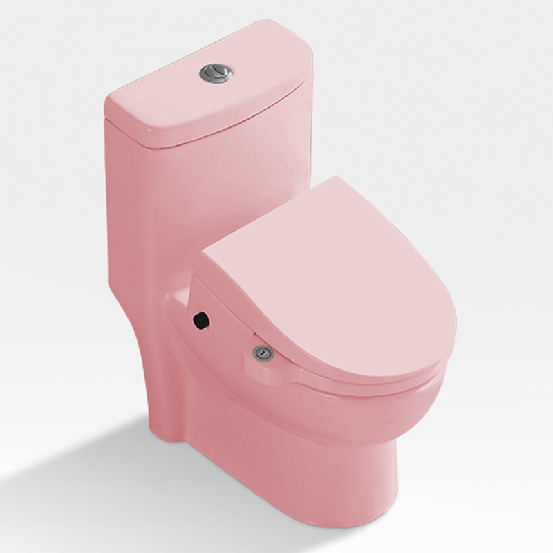 Kids Elongated All-in-One Bidet Ceramic Smart Toilet Bidet with Heated Seat Pink Clearhalo 'Bathroom Remodel & Bathroom Fixtures' 'Bidets' 'Home Improvement' 'home_improvement' 'home_improvement_bidets' 'Toilets & Bidets' 7555035