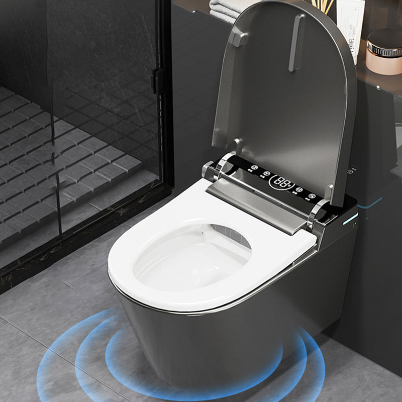 Minimalism Wall Mounted Bidet Elongated Foot Sensor Ceramic Heated Seat Clearhalo 'Bathroom Remodel & Bathroom Fixtures' 'Bidets' 'Home Improvement' 'home_improvement' 'home_improvement_bidets' 'Toilets & Bidets' 7555050
