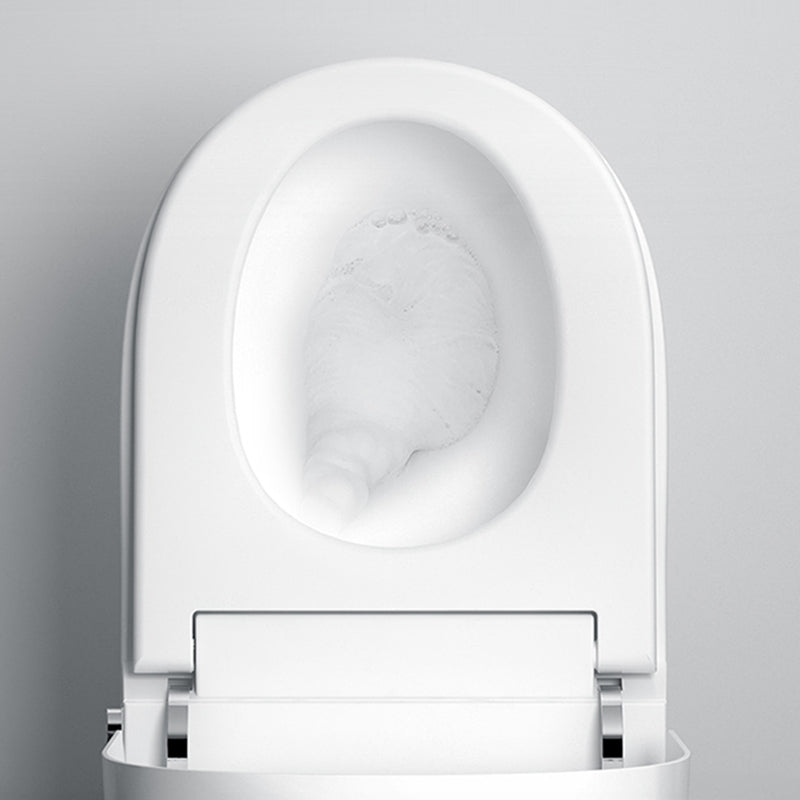 Minimalism Wall Mounted Bidet Elongated Foot Sensor Ceramic Heated Seat Clearhalo 'Bathroom Remodel & Bathroom Fixtures' 'Bidets' 'Home Improvement' 'home_improvement' 'home_improvement_bidets' 'Toilets & Bidets' 7555051