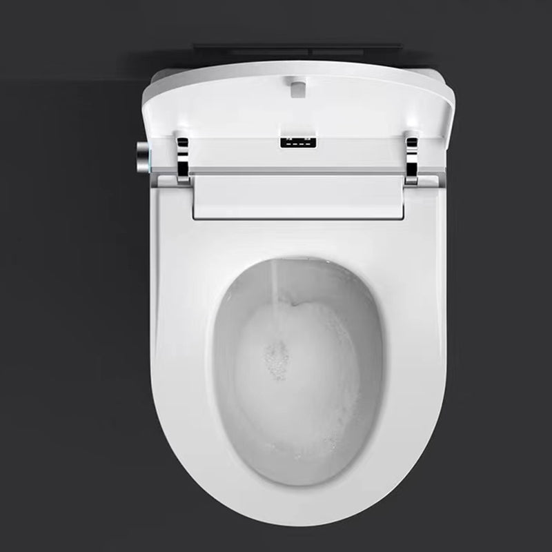 Simplicity Wall Mounted Bidet Elongated Foot Sensor Ceramic Heated Seat Clearhalo 'Bathroom Remodel & Bathroom Fixtures' 'Bidets' 'Home Improvement' 'home_improvement' 'home_improvement_bidets' 'Toilets & Bidets' 7555076
