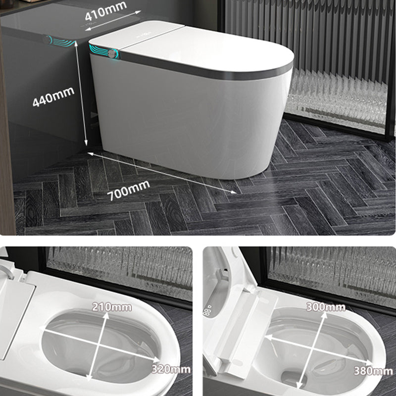 Contemporary Elongated All-in-One Bidet Ceramic Smart Toilet Bidet with Heated Seat Clearhalo 'Bathroom Remodel & Bathroom Fixtures' 'Bidets' 'Home Improvement' 'home_improvement' 'home_improvement_bidets' 'Toilets & Bidets' 7555102
