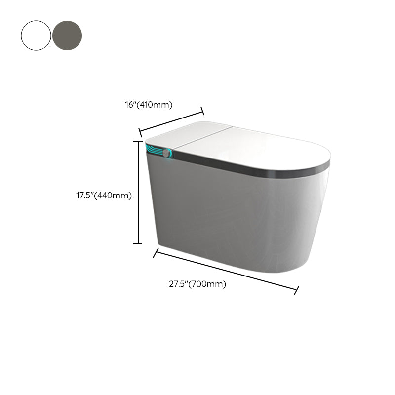 Contemporary Elongated All-in-One Bidet Ceramic Smart Toilet Bidet with Heated Seat Clearhalo 'Bathroom Remodel & Bathroom Fixtures' 'Bidets' 'Home Improvement' 'home_improvement' 'home_improvement_bidets' 'Toilets & Bidets' 7555104