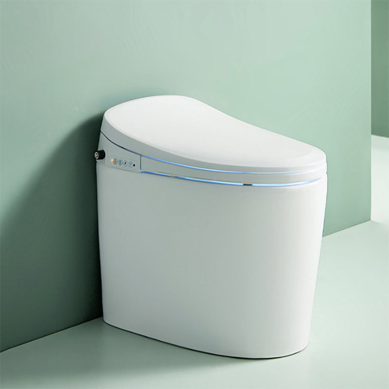 Elongated White Bidet 20.47" H One-Piece Smart Toilet Bidet with Dryer Clearhalo 'Bathroom Remodel & Bathroom Fixtures' 'Bidets' 'Home Improvement' 'home_improvement' 'home_improvement_bidets' 'Toilets & Bidets' 7555231