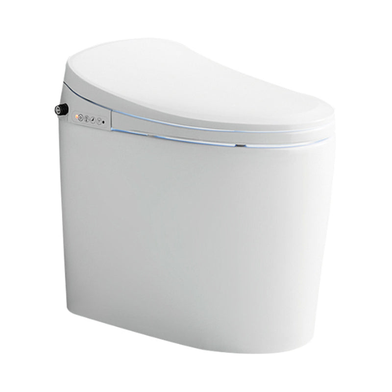 Elongated White Bidet 20.47" H One-Piece Smart Toilet Bidet with Dryer Clearhalo 'Bathroom Remodel & Bathroom Fixtures' 'Bidets' 'Home Improvement' 'home_improvement' 'home_improvement_bidets' 'Toilets & Bidets' 7555235