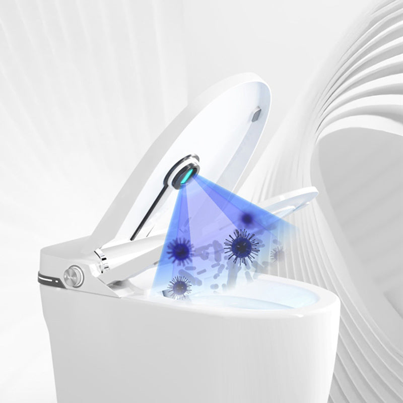 Elongated All-in-One Bidet White One-Piece Smart Toilet Bidet with Quiet-Close Clearhalo 'Bathroom Remodel & Bathroom Fixtures' 'Bidets' 'Home Improvement' 'home_improvement' 'home_improvement_bidets' 'Toilets & Bidets' 7555249